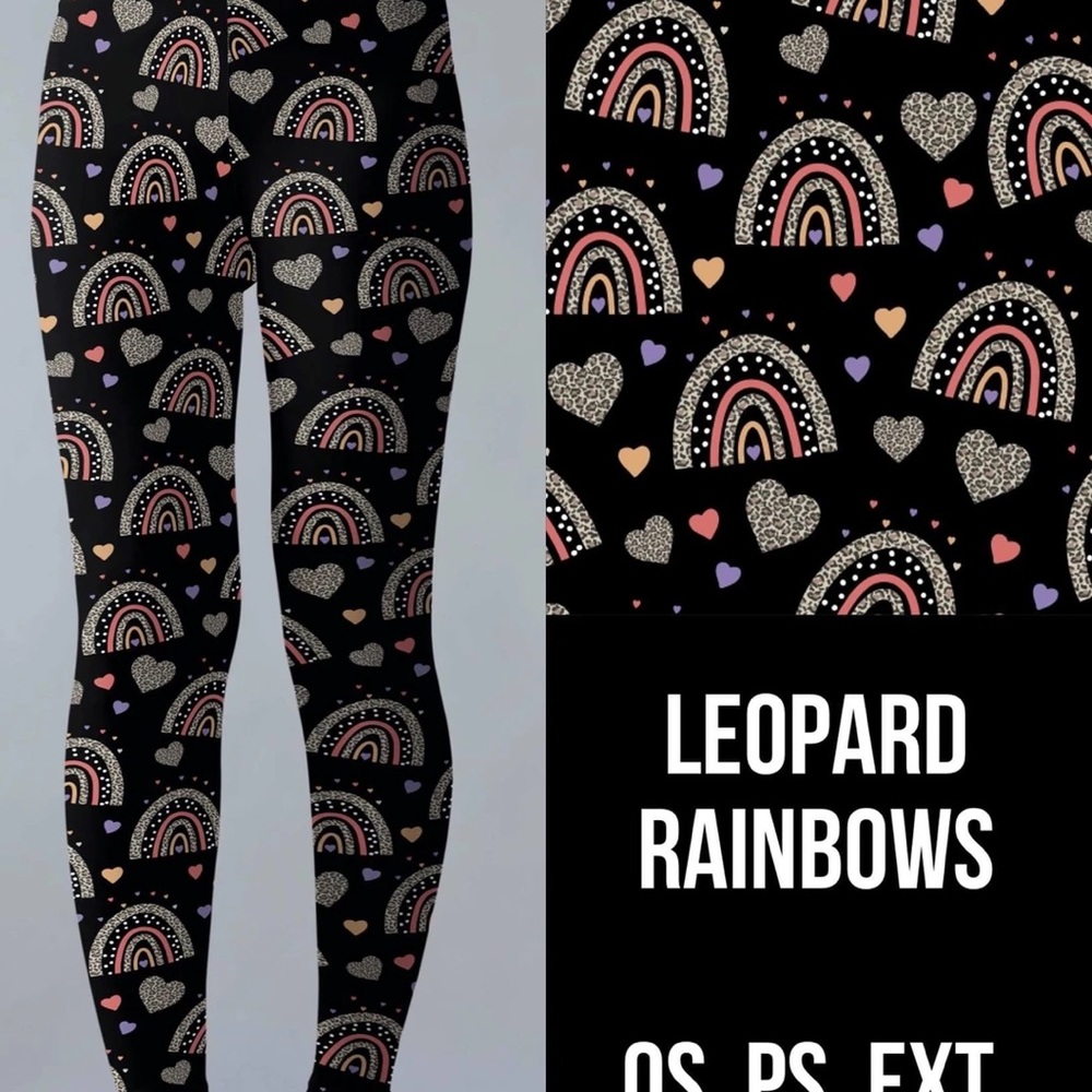Leopard Rainbow leggings